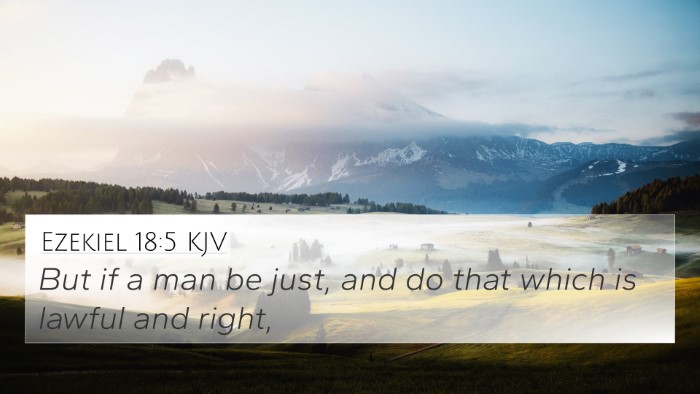 Ezekiel 18:5 KJV Bible Verse Image