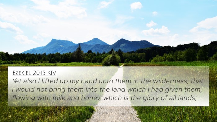 Ezekiel 20:15 KJV Bible Verse Image
