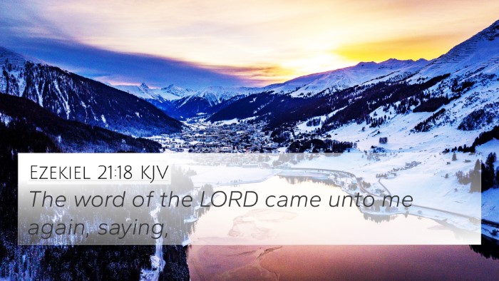 Ezekiel 21:18 KJV Bible Verse Image