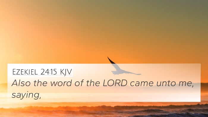 Ezekiel 24:15 KJV Bible Verse Image