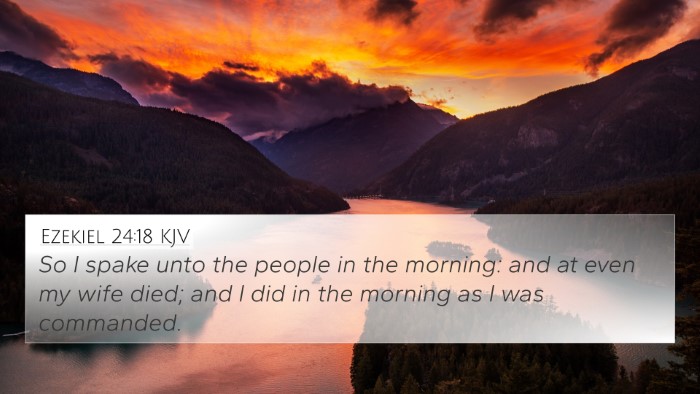 Ezekiel 24:18 Explained