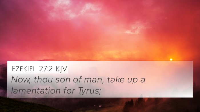 Ezekiel 27:2 Explained