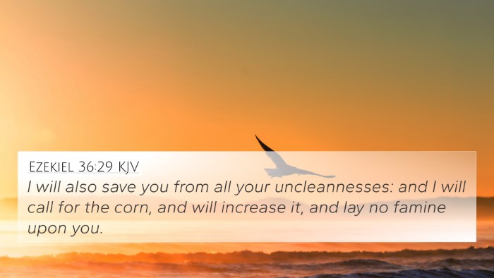Ezekiel 36:29 KJV Bible Verse Image