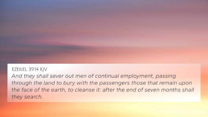 Ezekiel 39:14 Explained