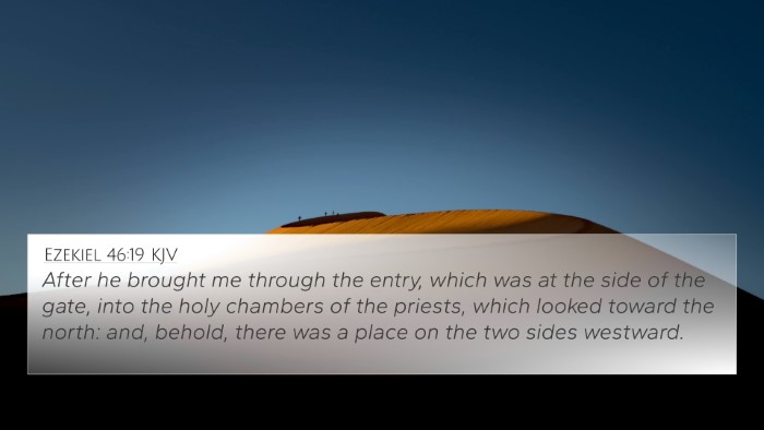 Ezekiel 46:19 KJV Bible Verse Image