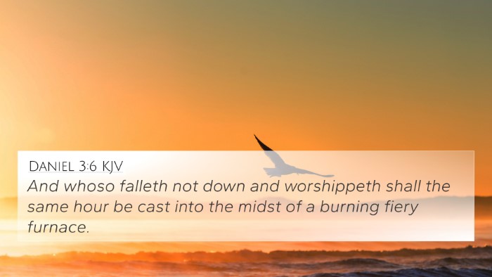 Daniel 3:6 KJV Bible Verse Image