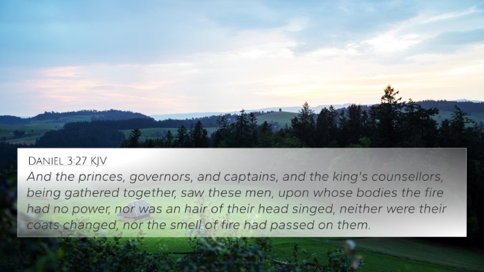 Daniel 3:27 KJV Bible Verse Image