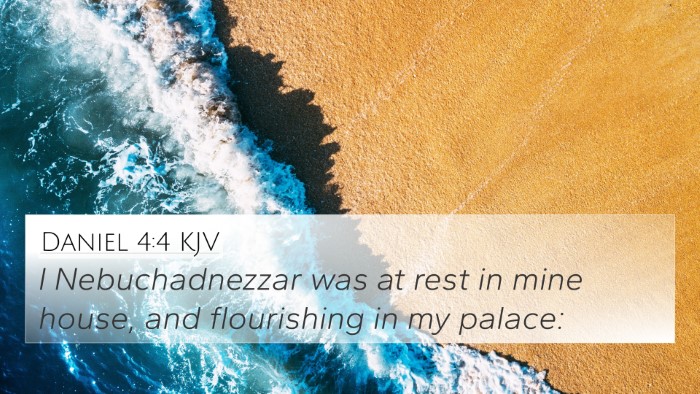 Daniel 4:4 KJV Bible Verse Image