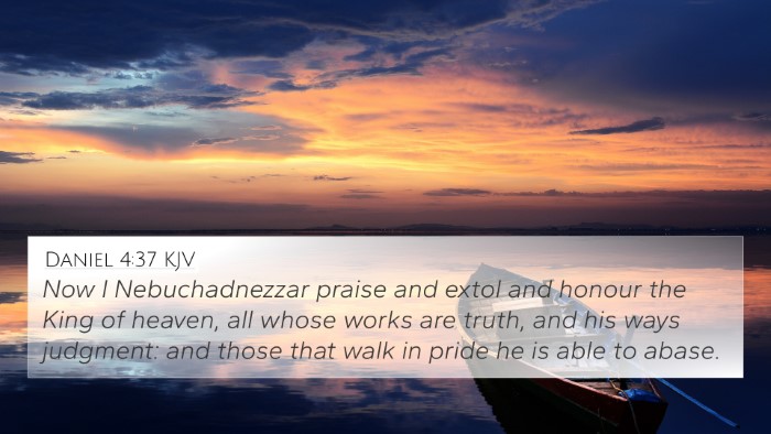 Daniel 4:37 KJV Bible Verse Image