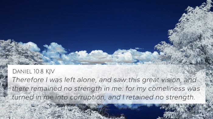 Daniel 10:8 KJV Bible Verse Image