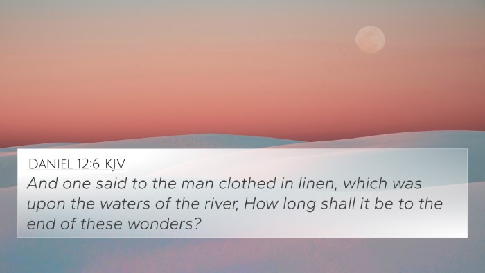 Daniel 12:6 KJV Bible Verse Image