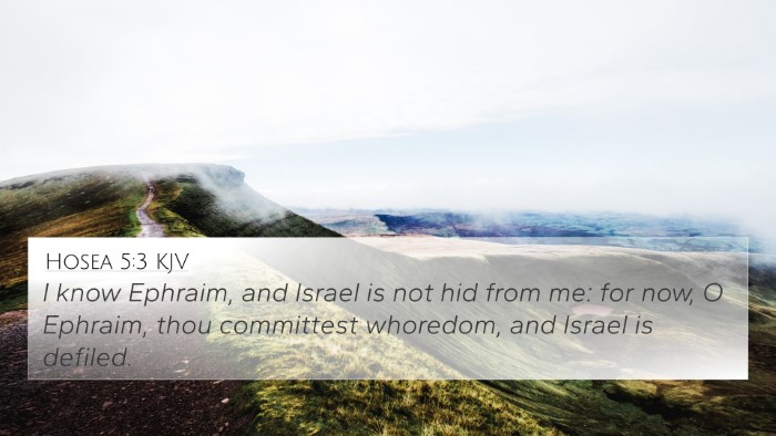 Hosea 5:3 Explained