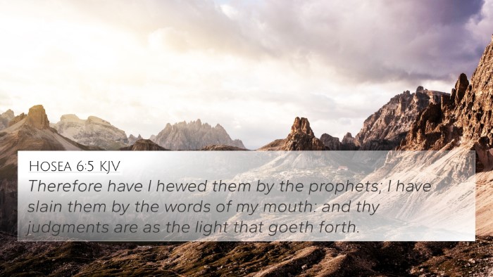 Hosea 6:5 Explained
