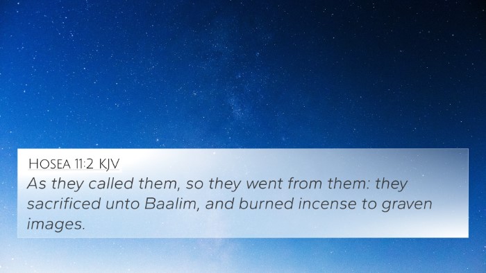 Hosea 11:2 Explained