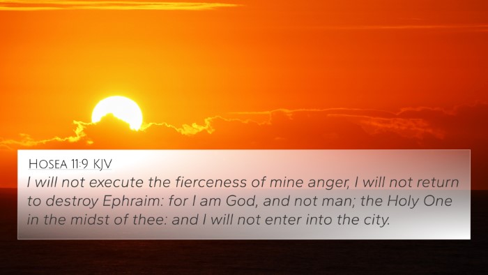 Hosea 11:9 Explained