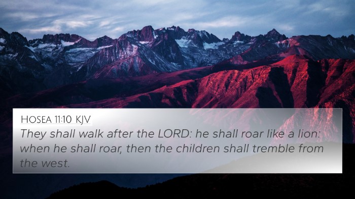 Hosea 11:10 Explained