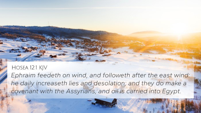 Hosea 12:1 Explained