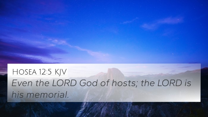 Hosea 12:5 Explained