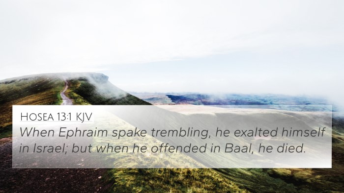 Hosea 13:1 Explained