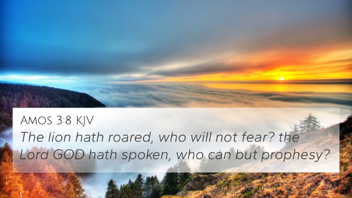 Amos 3:8 KJV Bible Verse Image