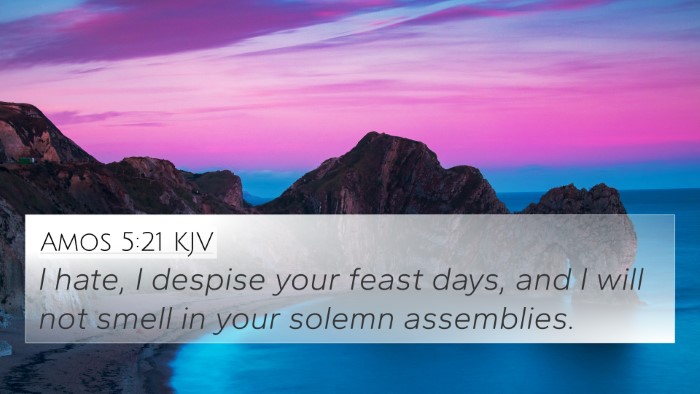 Amos 5:21 KJV Bible Verse Image