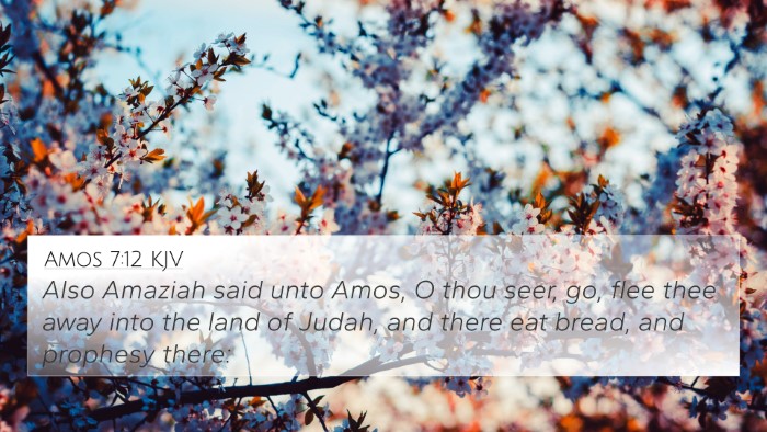Amos 7:12 KJV Bible Verse Image