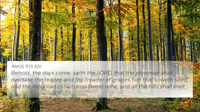 Amos 9:13 KJV Bible Verse Image