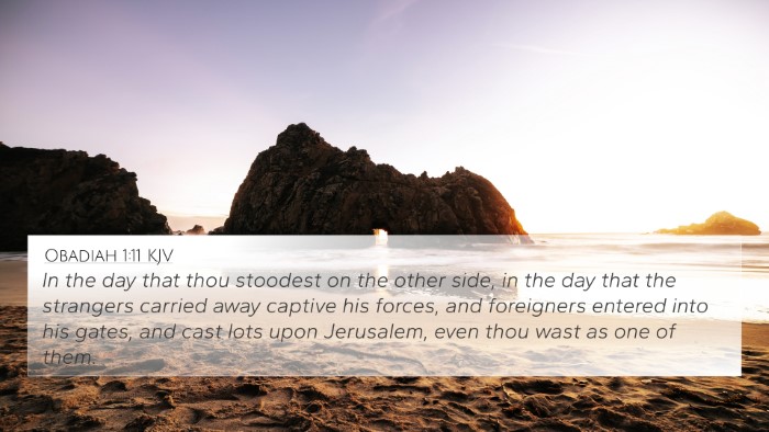 Obadiah 1:11 KJV Bible Verse Image