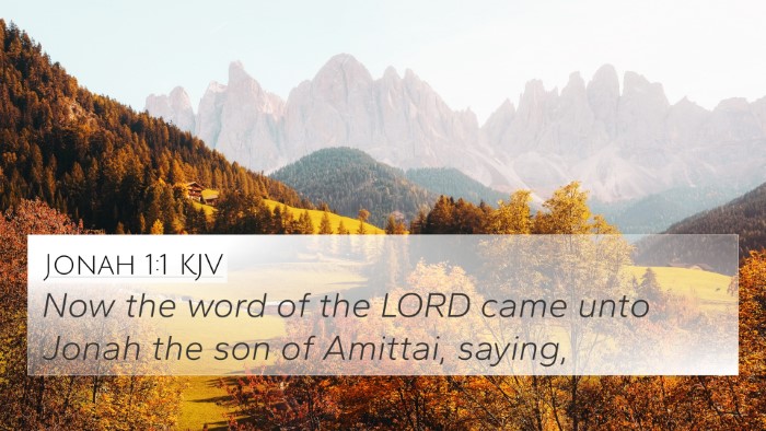 Jonah 1:1 KJV Bible Verse Image