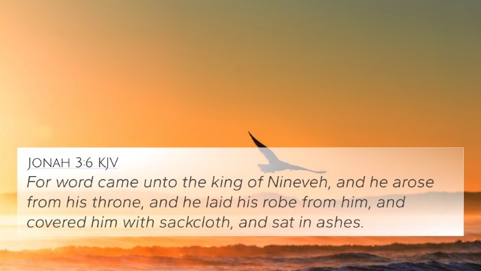 Jonah 3:6 Explained