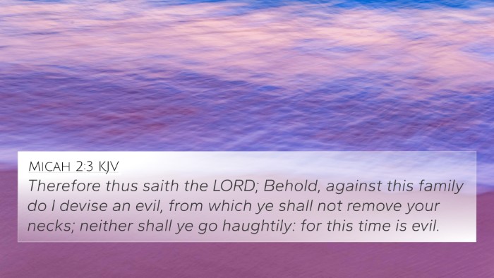 Micah 2:3 Explained