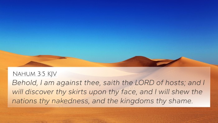 Nahum 3:5 KJV Bible Verse Image