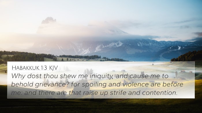 Habakkuk 1:3 KJV Bible Verse Image
