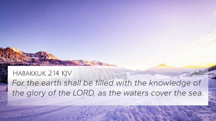 Habakkuk 2:14 KJV Bible Verse Image