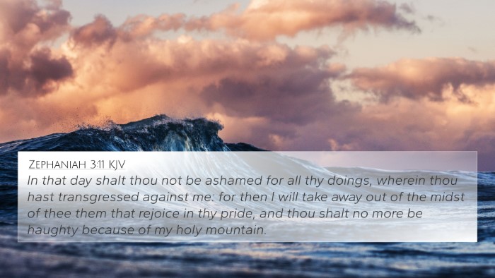 Zephaniah 3:11 Explained