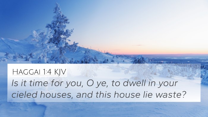 Haggai 1:4 KJV Bible Verse Image