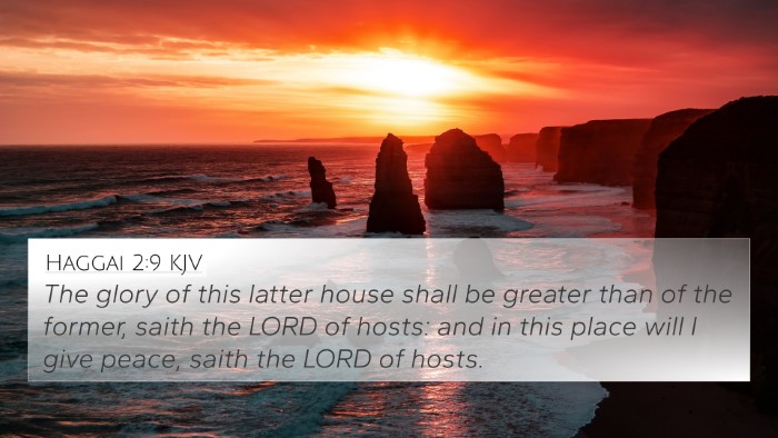 Haggai 2:9 KJV Bible Verse Image