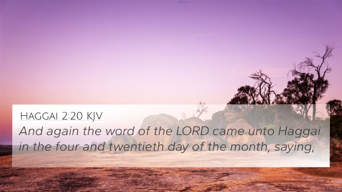 Haggai 2:20 KJV Bible Verse Image