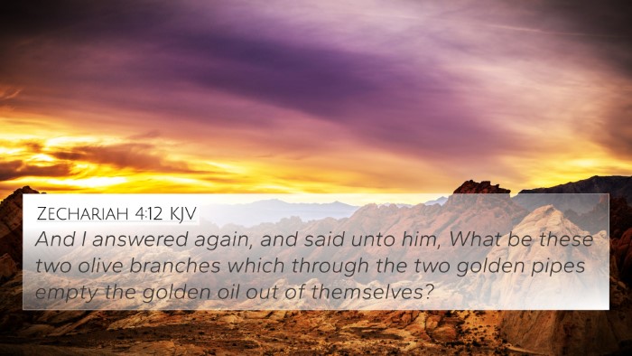 Zechariah 4:12 Explained