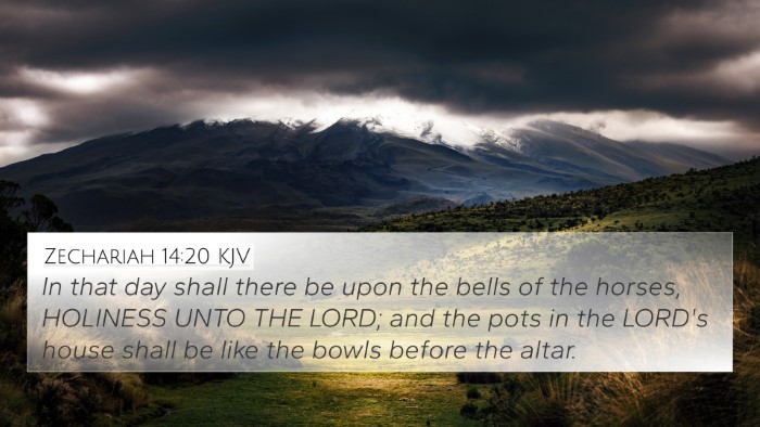 Zechariah 14:20 KJV Bible Verse Image