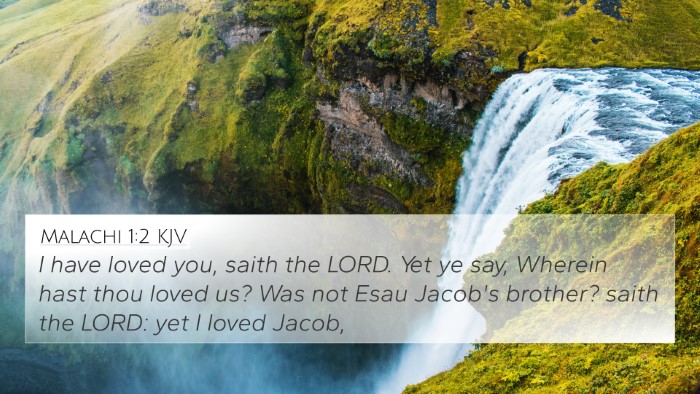 Malachi 1:2 KJV Bible Verse Image