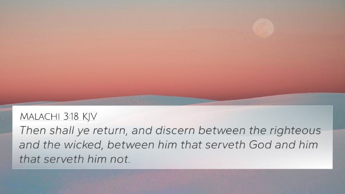 Malachi 3:18 KJV Bible Verse Image