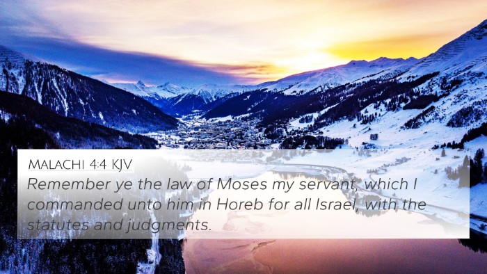 Malachi 4:4 KJV Bible Verse Image