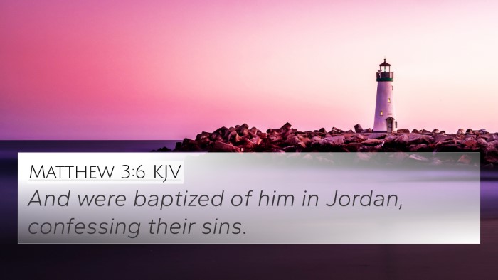 Matthew 3:6 KJV Bible Verse Image