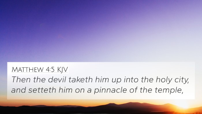 Matthew 4:5 KJV Bible Verse Image