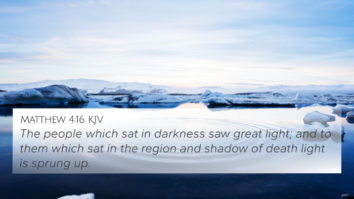 Matthew 4:16 KJV Bible Verse Image