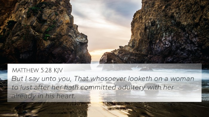 Matthew 5:28 KJV Bible Verse Image
