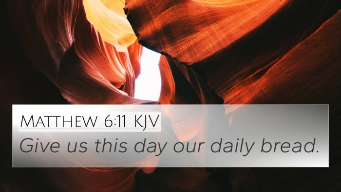 Matthew 6:11 KJV Bible Verse Image
