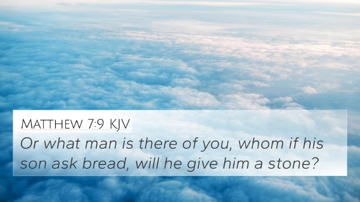 Matthew 7:9 KJV Bible Verse Image