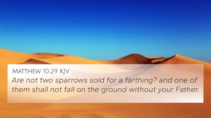 Matthew 10:29 KJV Bible Verse Image